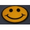 Smiley Face Patch | Embroidered Patches Smiley Face Funny Iron on Patch diagonal view